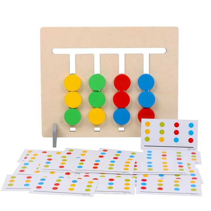 Wooden Color Matching Game for Hands-On Logic Practice