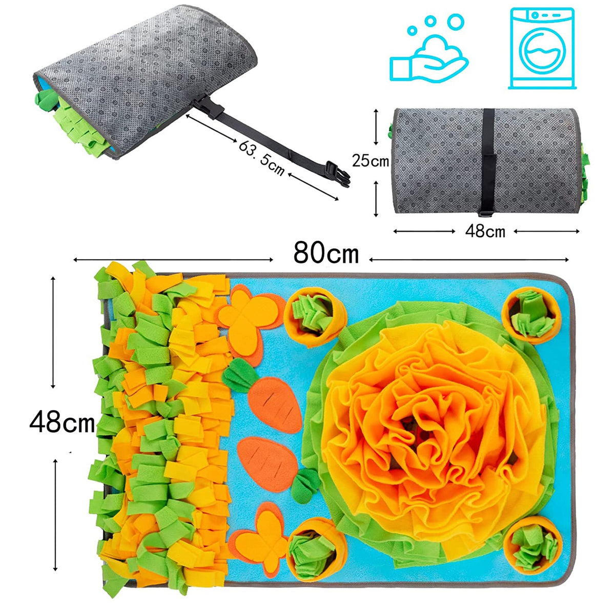 Snuffle Mat for Dogs, 30-Minute Scent-Search Puzzle