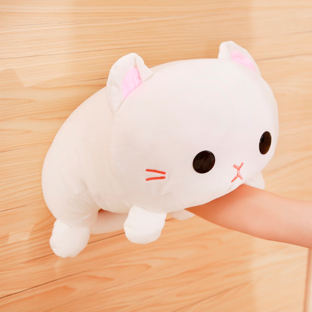 Kitten Hand Pillow Plush Toy for Cozy Reading Comfort