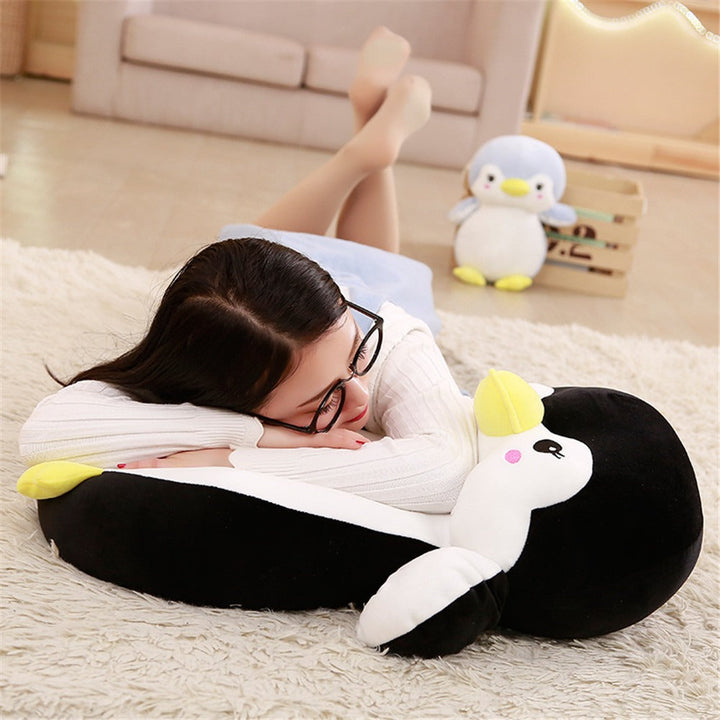 Penguin Plush Pillow – Oversized Cuddle Companion