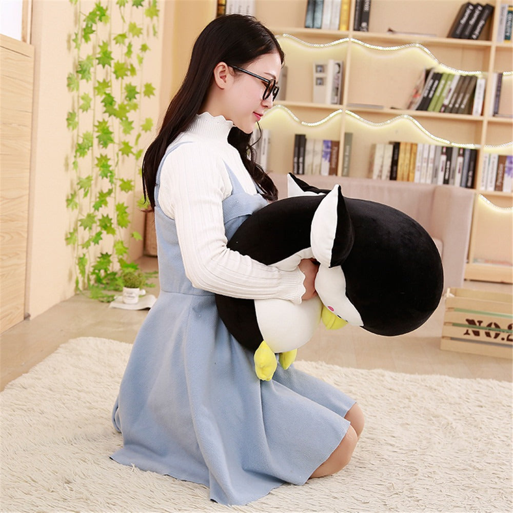 Penguin Plush Pillow – Oversized Cuddle Companion