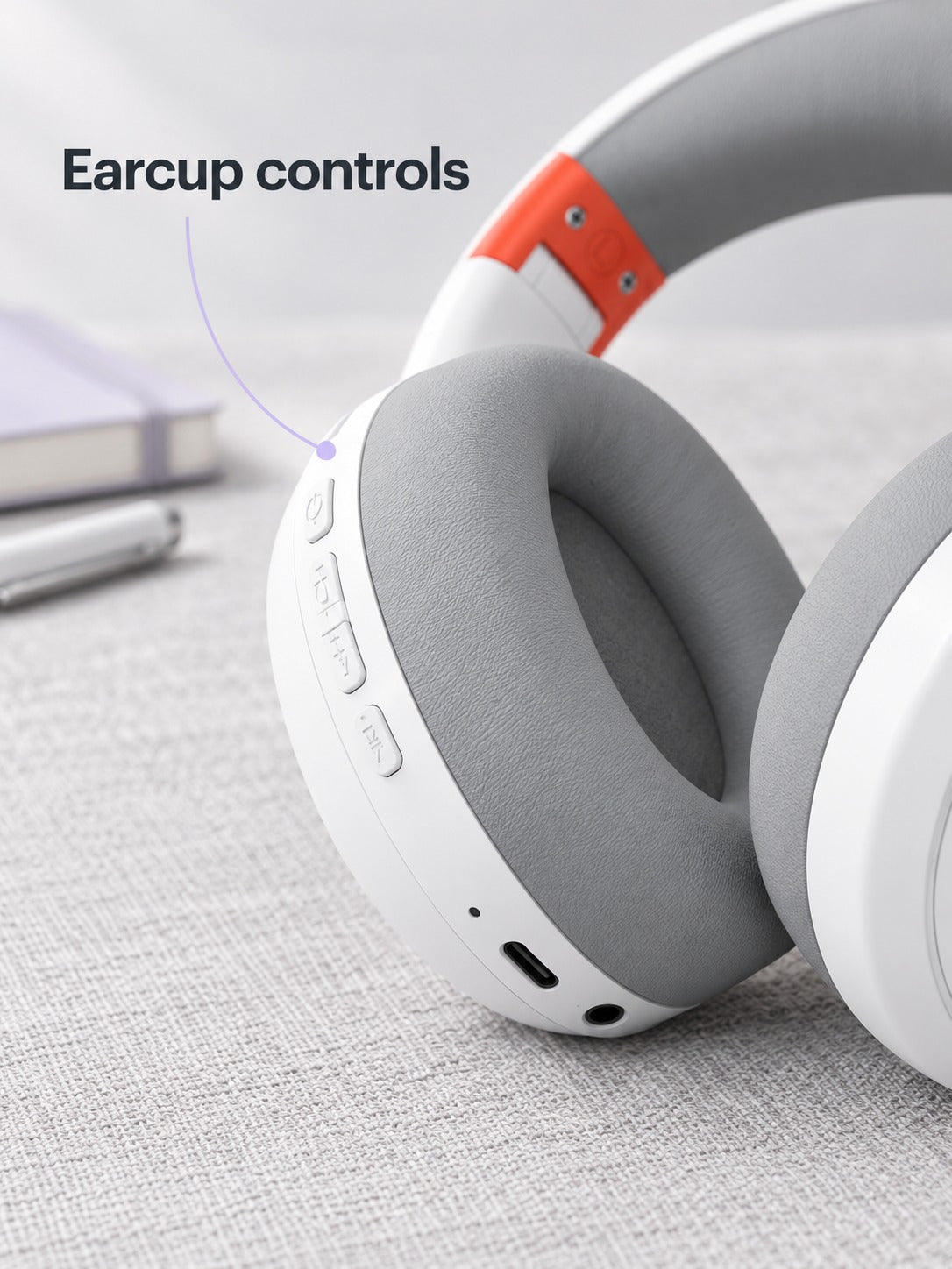 Wireless Over-Ear Headphones with Plush Ear Cushions