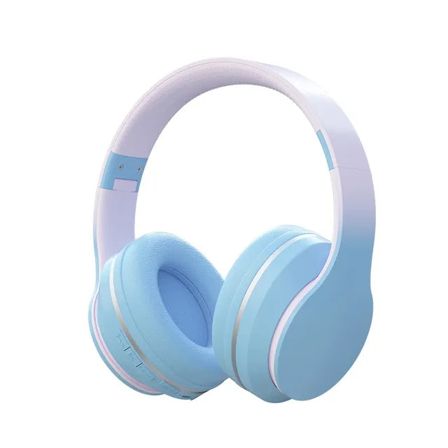 Lightweight Pastel Wireless Headset for Kids & Gaming