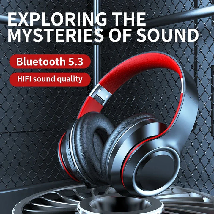 Bluetooth 5.3 Wireless Headphones with Long Battery Life