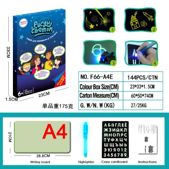 Glow Drawing Board for Kids That Draws in the Dark