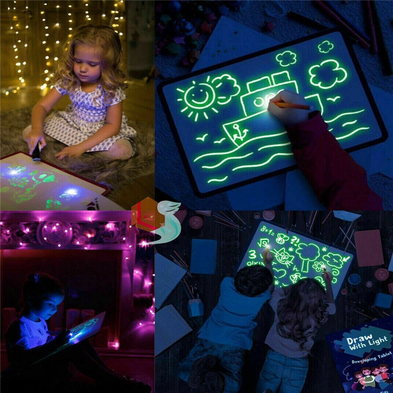 Glow Drawing Board for Kids That Draws in the Dark