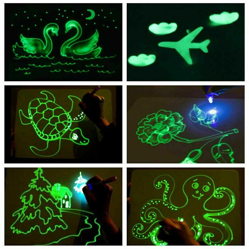 Glow Drawing Board for Kids That Draws in the Dark
