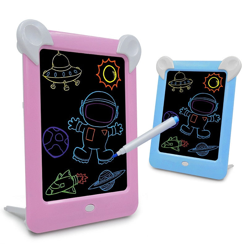 LED Drawing Pad for Reusable Screen-Free Creative Fun