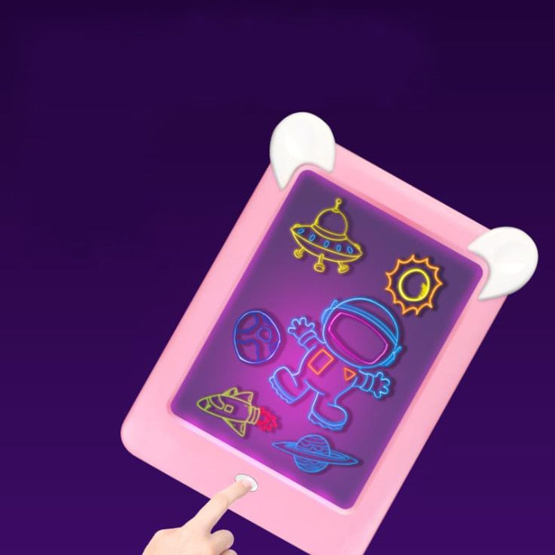 LED Drawing Pad for Reusable Screen-Free Creative Fun