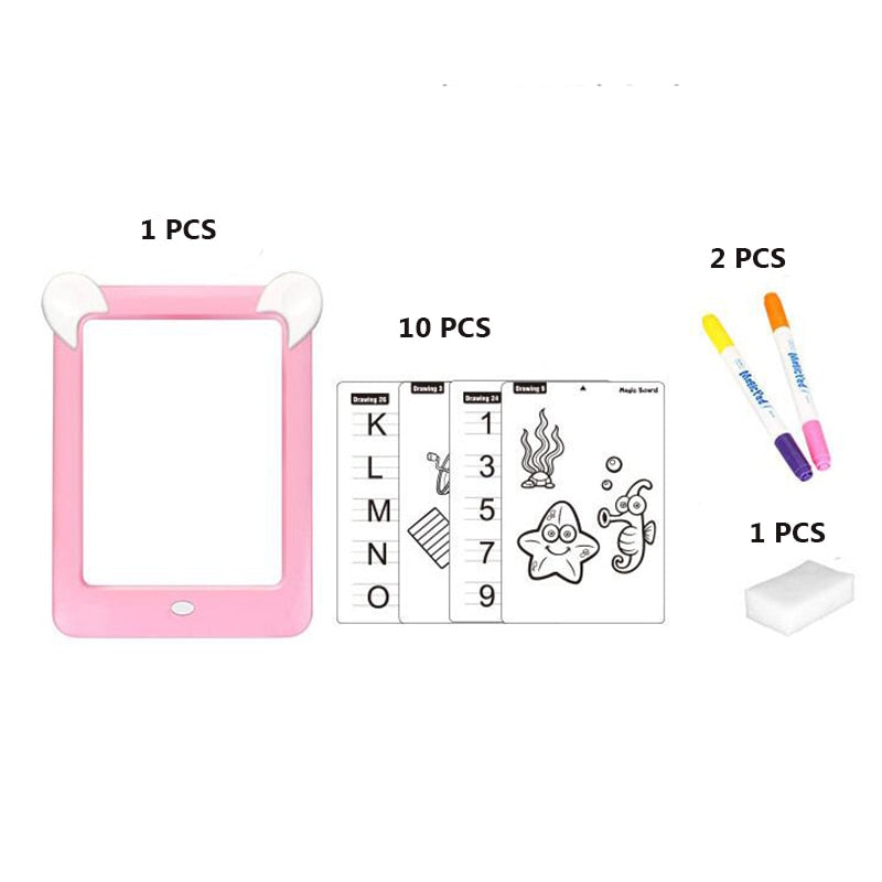 LED Drawing Pad for Reusable Screen-Free Creative Fun