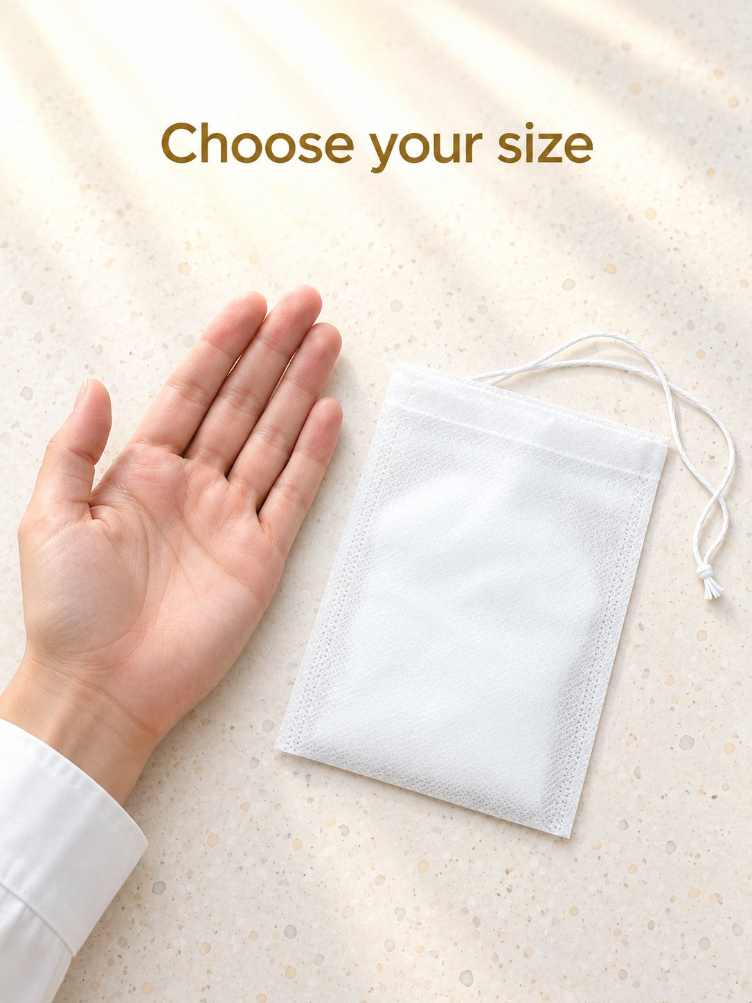 Drawstring Non-Woven Herbal Decoction Bags, Pack of 100