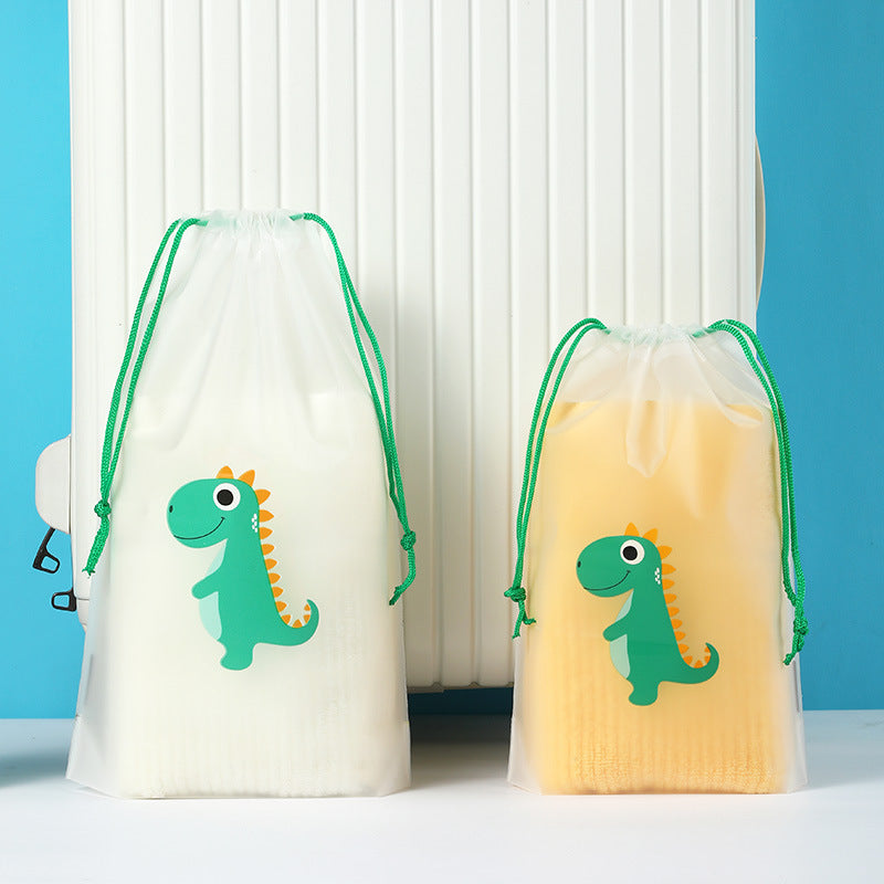 Clear Drawstring Packing Pouches for Travel Organizing