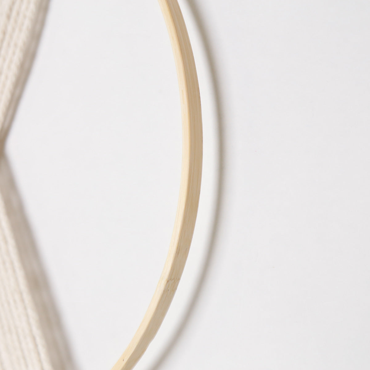Bamboo Macramé Wall Hanging for Warm Boho Home Decor