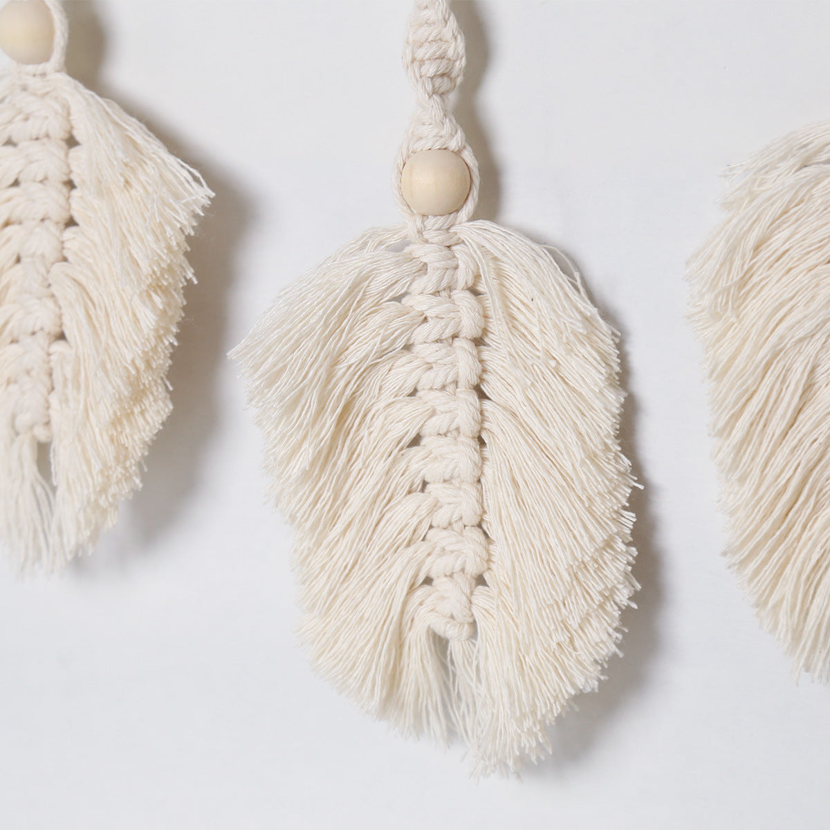 Bamboo Macramé Wall Hanging for Warm Boho Home Decor