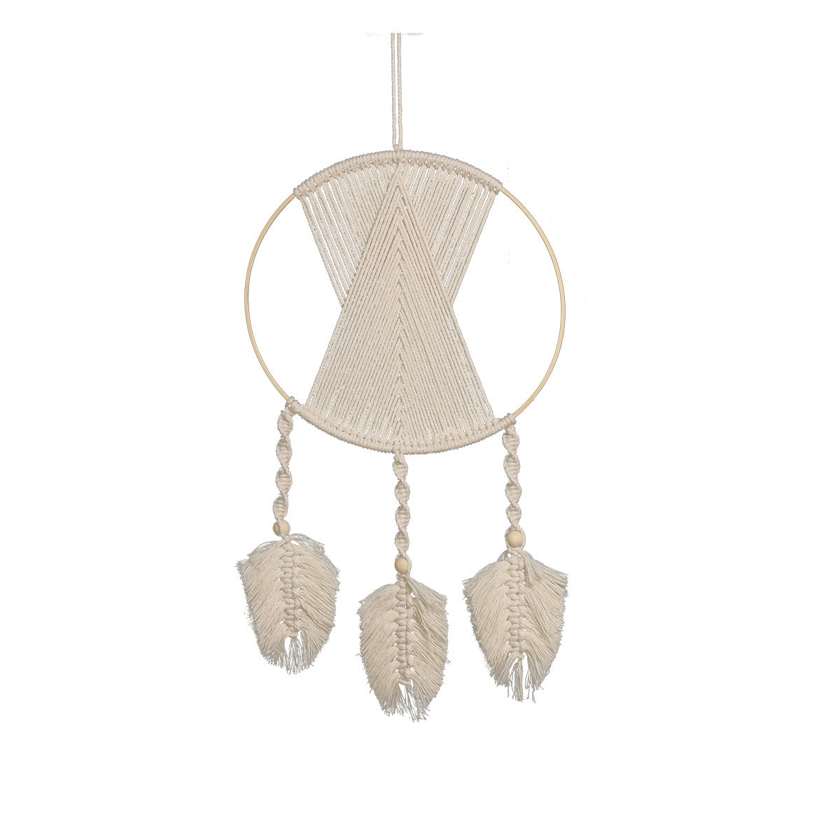 Bamboo Macramé Wall Hanging for Warm Boho Home Decor