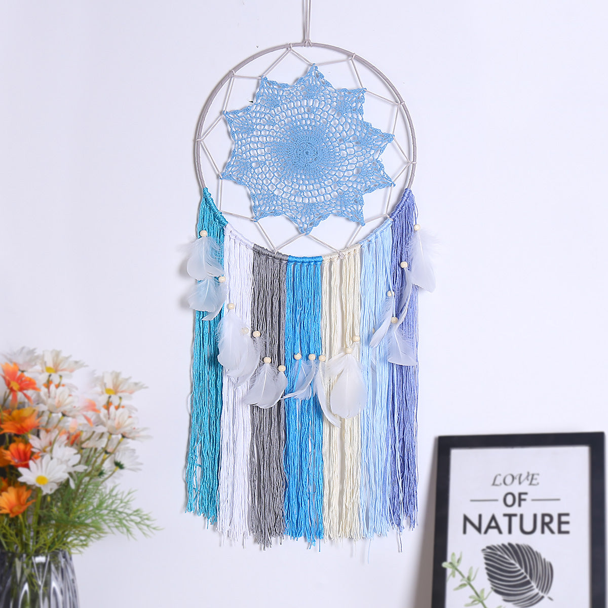 Dream Catcher Ornament for Calm Bohemian Bedroom Decor