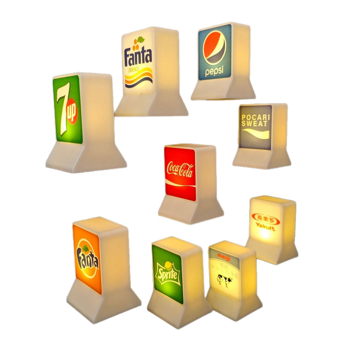 3D Beverage Fridge Magnet With Soft Glow Kitchen Decor