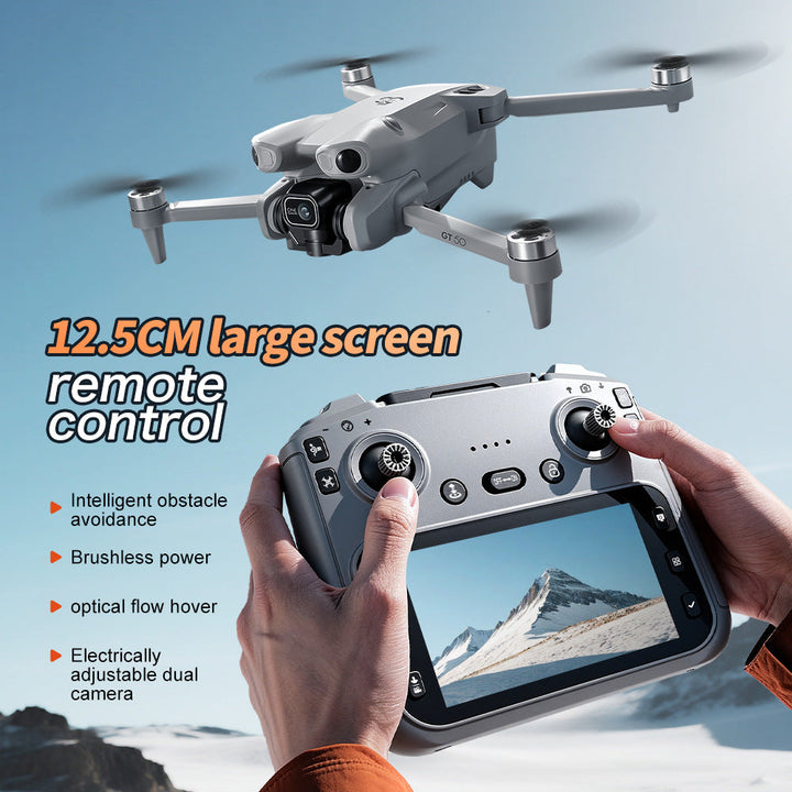 Drone with Screen Remote and HD Dual-Camera Aerial Kit