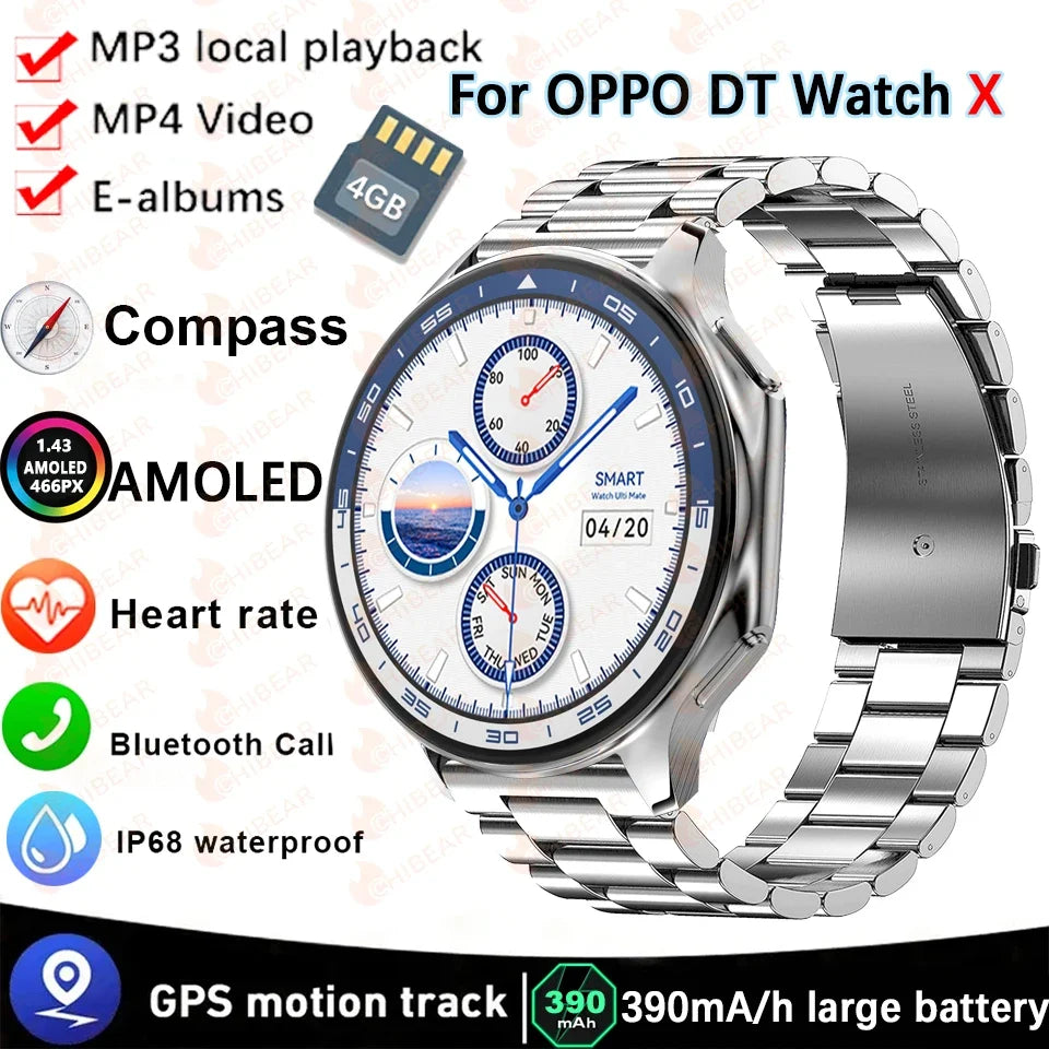 Smartwatch with Bluetooth Calling & Offline Music Playback