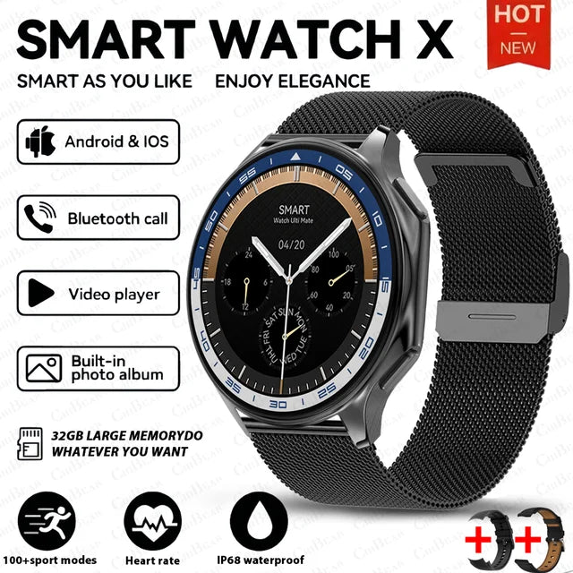 Smartwatch with Bluetooth Calling & Offline Music Playback