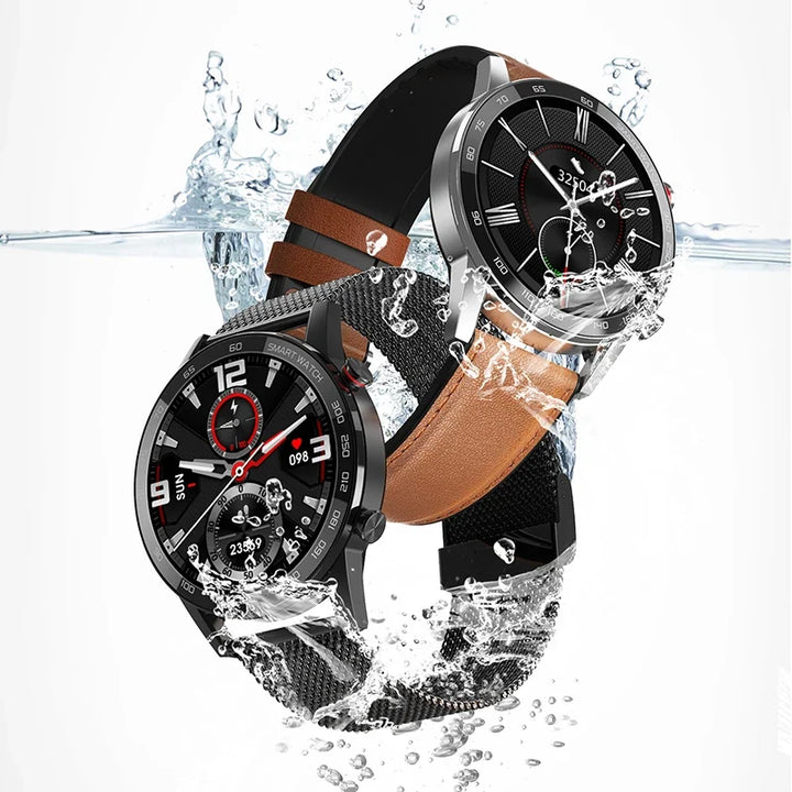 Fitness Smartwatch with Heart Rate and Interchangeable Straps