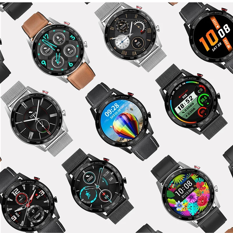 Fitness Smartwatch with Heart Rate and Interchangeable Straps