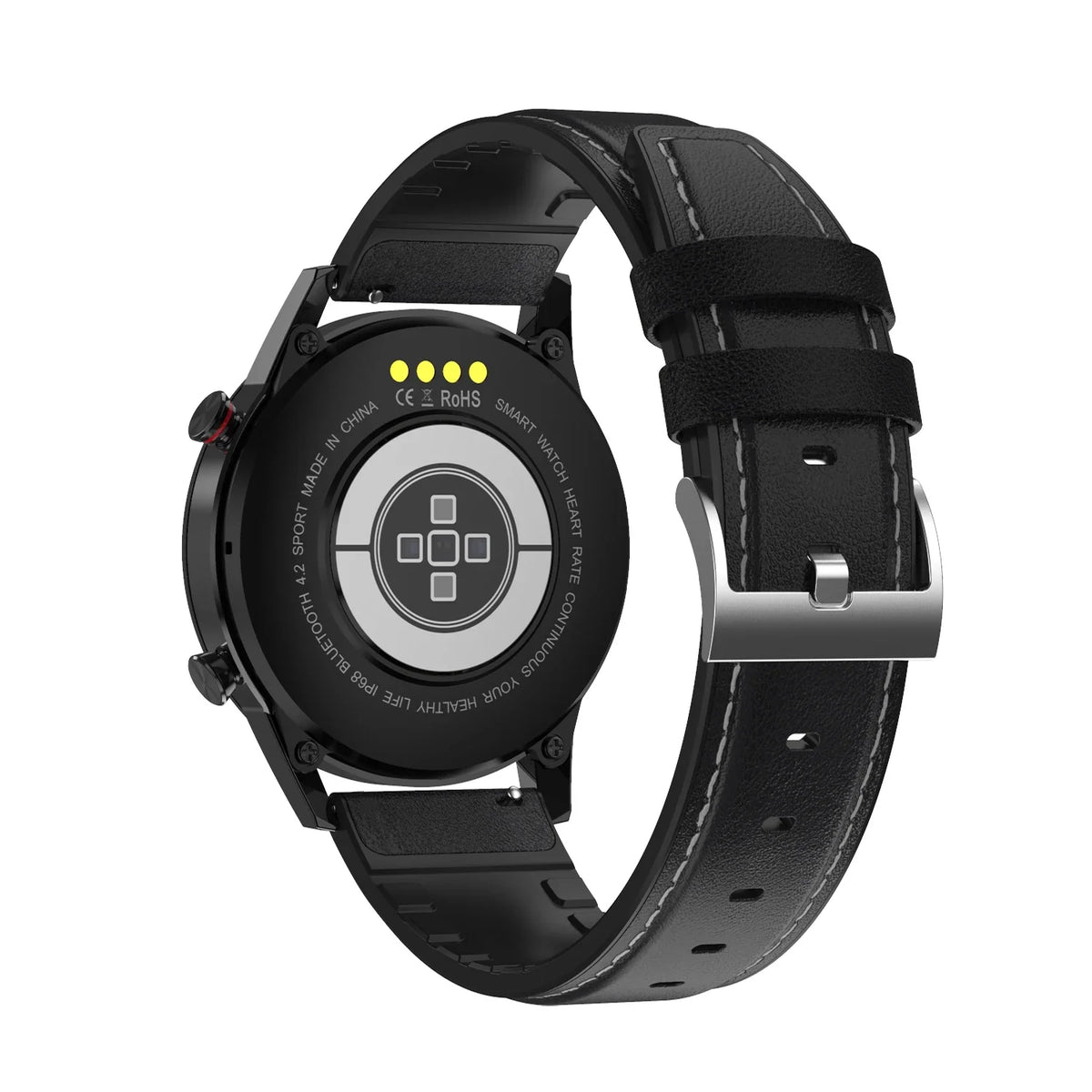 Fitness Smartwatch with Heart Rate and Interchangeable Straps