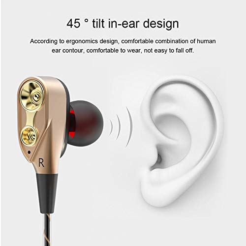 Wired Earphones with Deep Bass & Mic for iPhone, Android