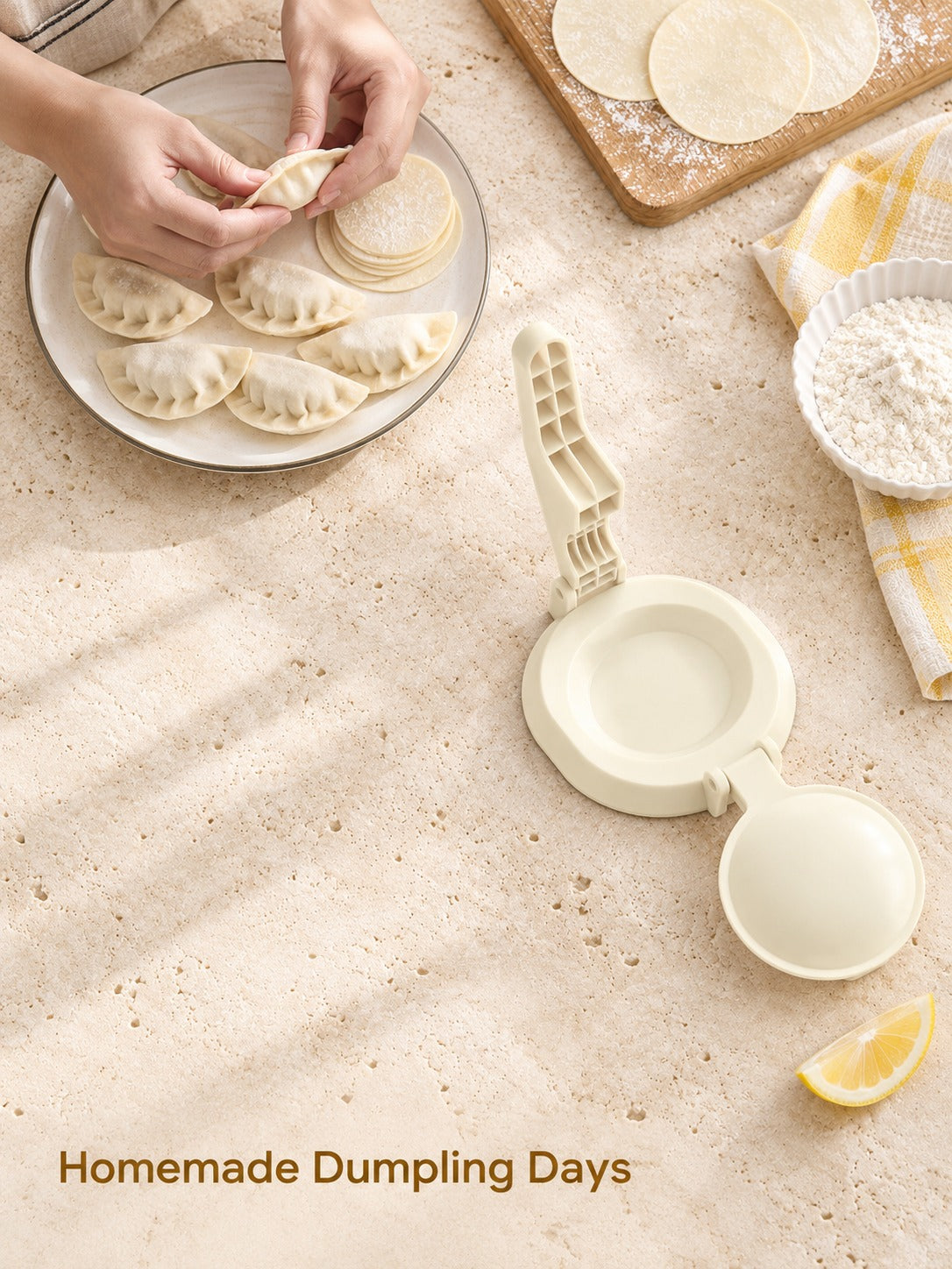 Dumpling Skin Press Mold for Homemade Jiaozi Wrappers
