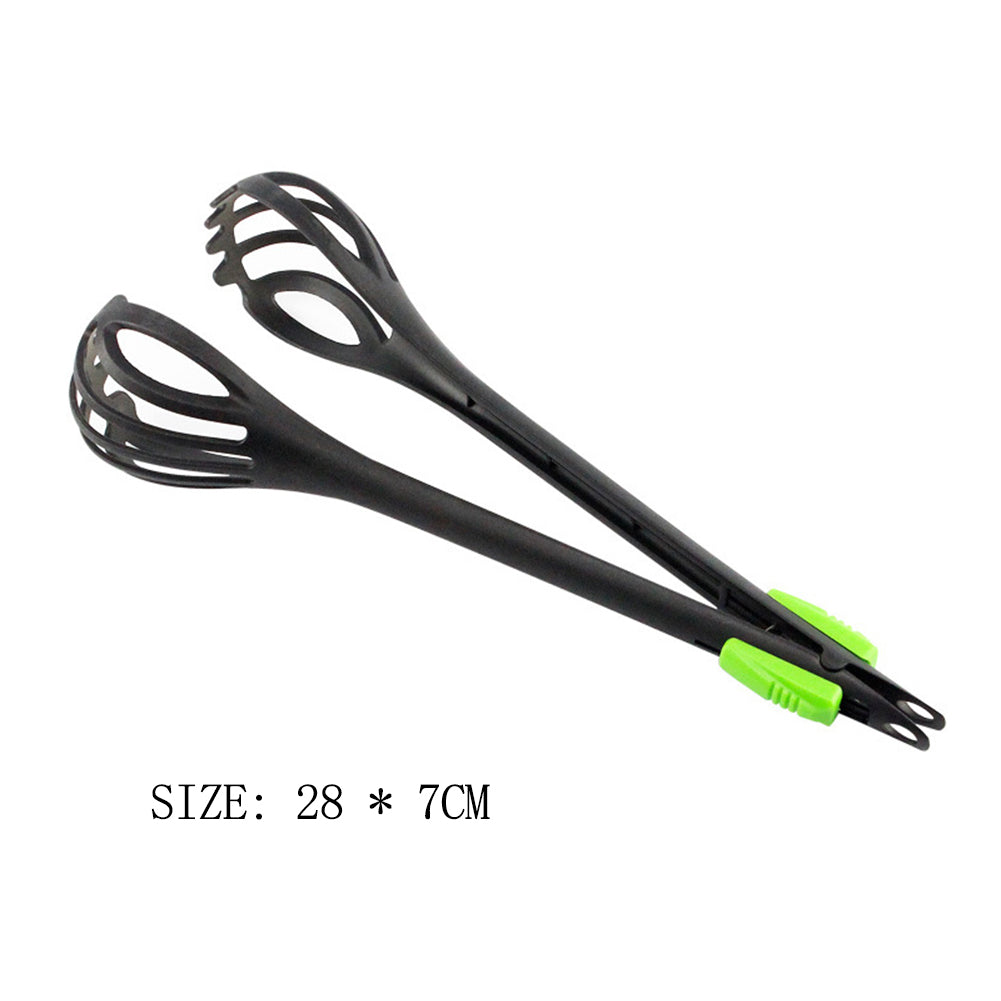 2-in-1 Egg Beater and Food Tongs for Home Baking Prep
