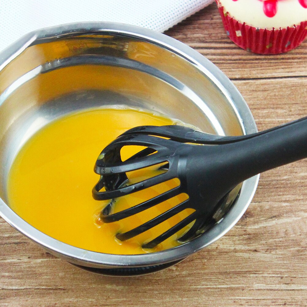 2-in-1 Egg Beater and Food Tongs for Home Baking Prep