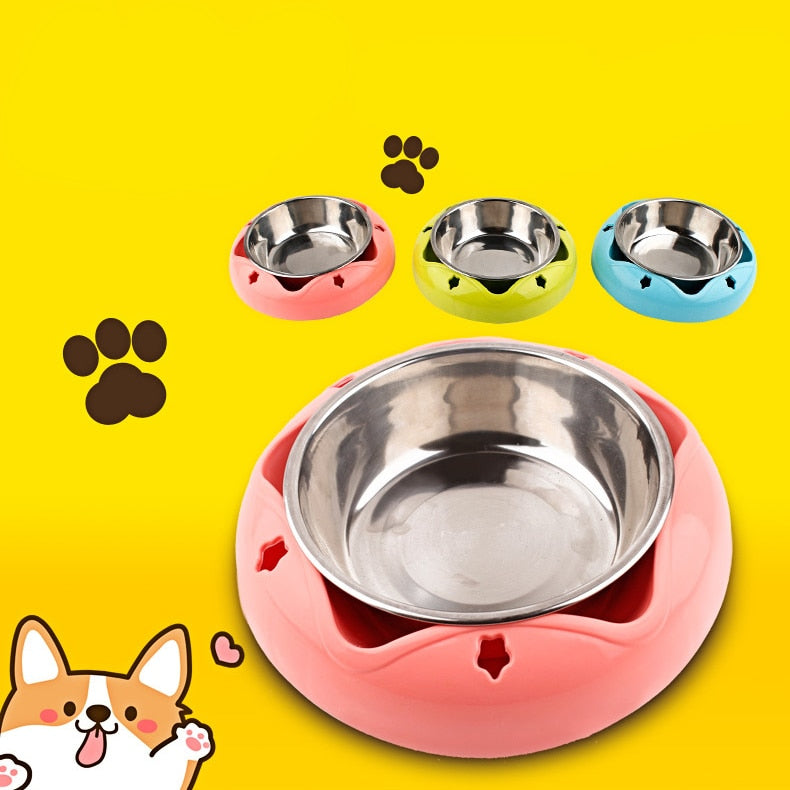 Stainless Steel Pet Bowl With Non-Slip Base for Cats