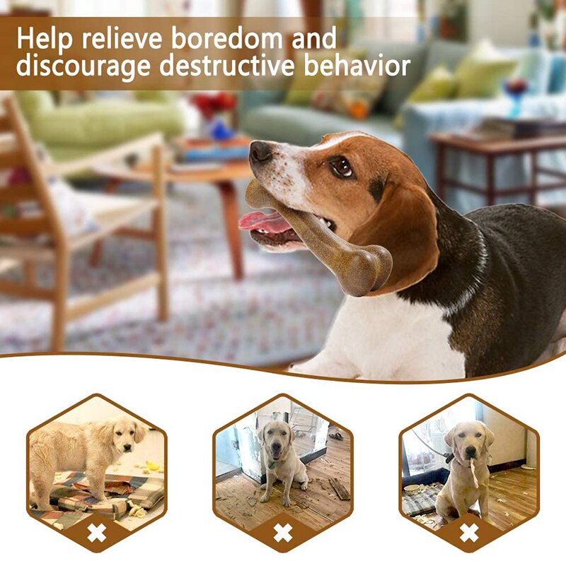 Durable Bamboo-Fiber Dog Chew Toy for Healthy Dental Care