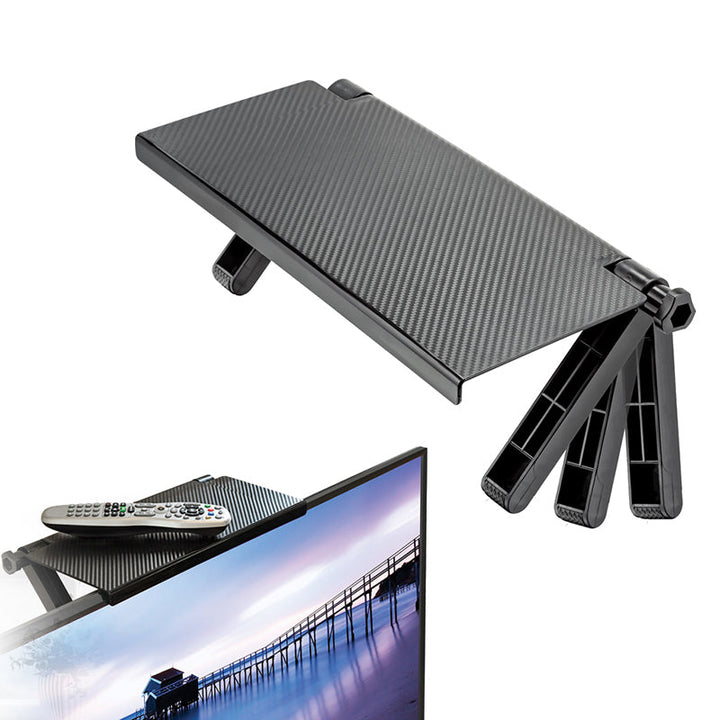 TV Top Shelf Caddy: Extra Surface for Remotes & Gear