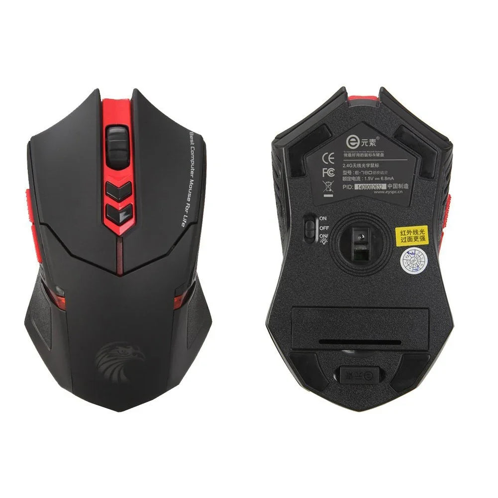 Wireless Keyboard and Mouse Combo with Numeric Keypad