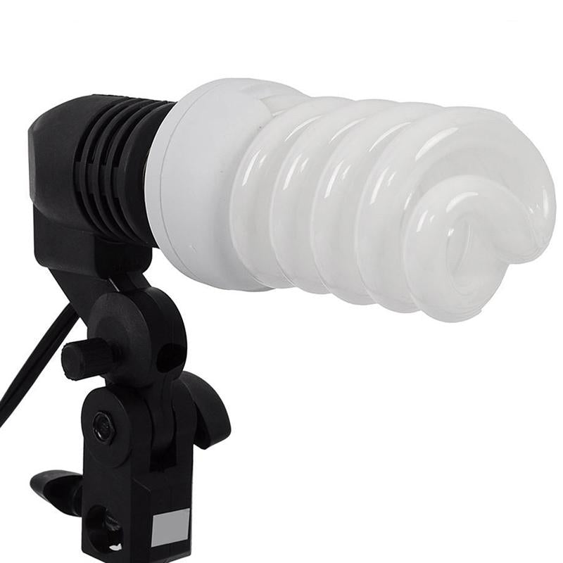 E27 Lamp Holder with B-Clamp for Studio Light Stands