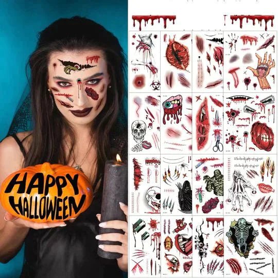 Halloween temporary tattoo - wanelo - store - roman