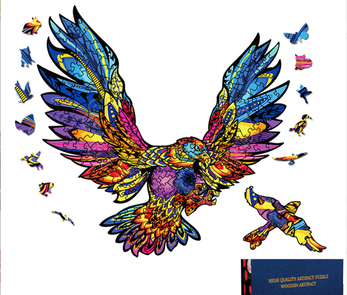 Colorful Wooden Animal Puzzle for Decorative Artwork