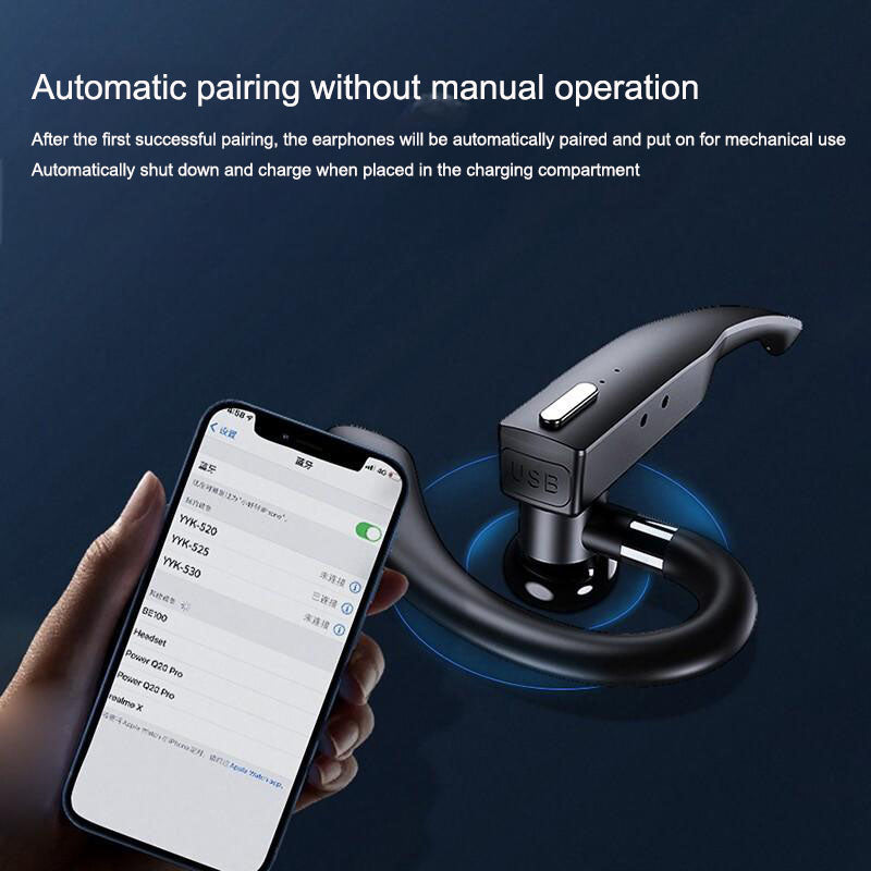 Single Ear Bluetooth Earphone for Calls and Driving
