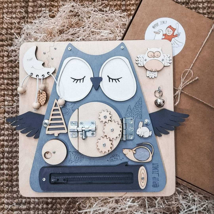 Montessori Busy Board for Screen-Free Learning Play