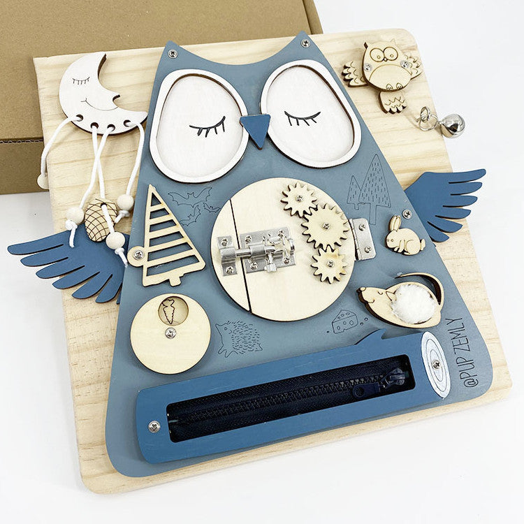 Montessori Busy Board for Screen-Free Learning Play