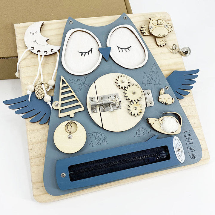 Montessori Busy Board for Screen-Free Learning Play