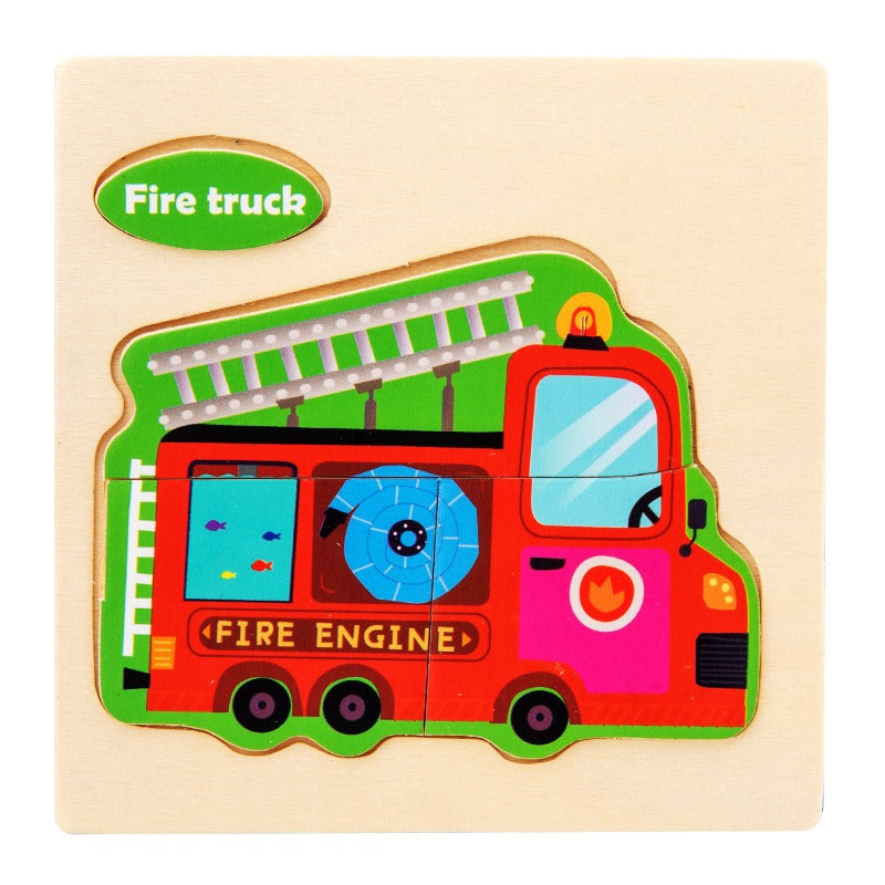 Wooden Matching Puzzles for Hands-On Early Learning