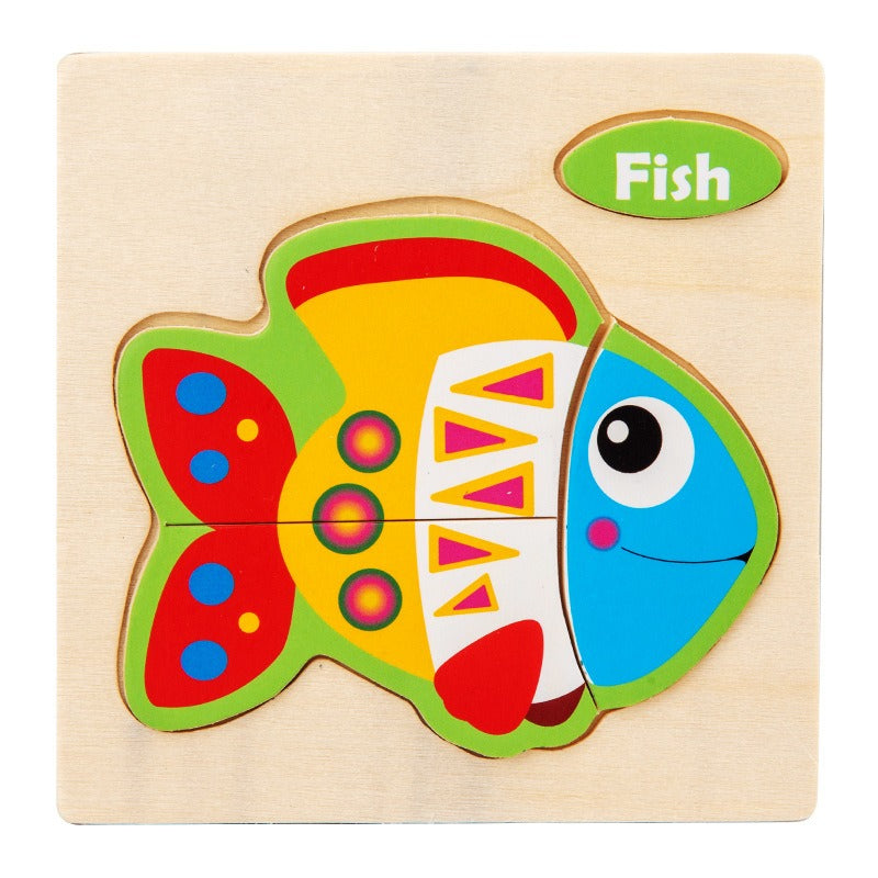 Wooden Matching Puzzles for Hands-On Early Learning