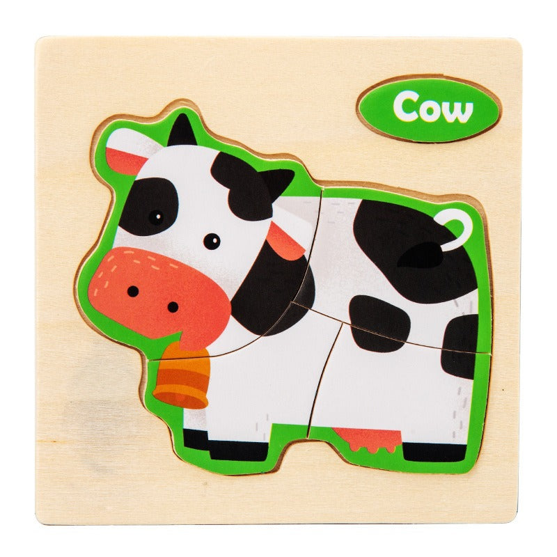 Wooden Matching Puzzles for Hands-On Early Learning