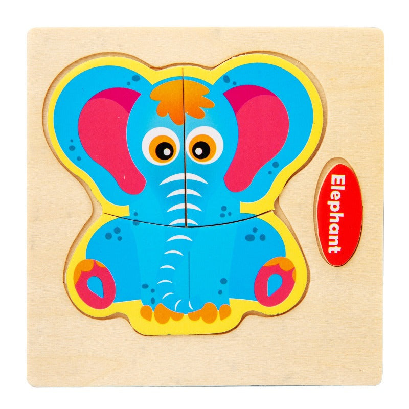 Wooden Matching Puzzles for Hands-On Early Learning
