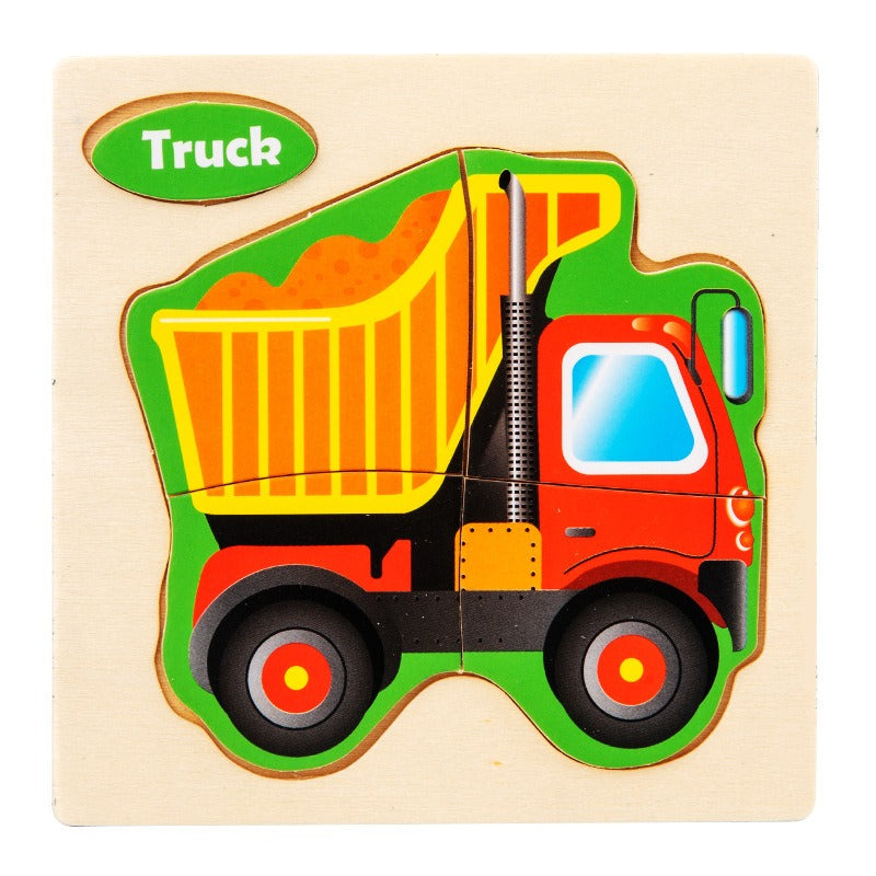 Wooden Matching Puzzles for Hands-On Early Learning