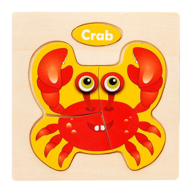 Wooden Matching Puzzles for Hands-On Early Learning