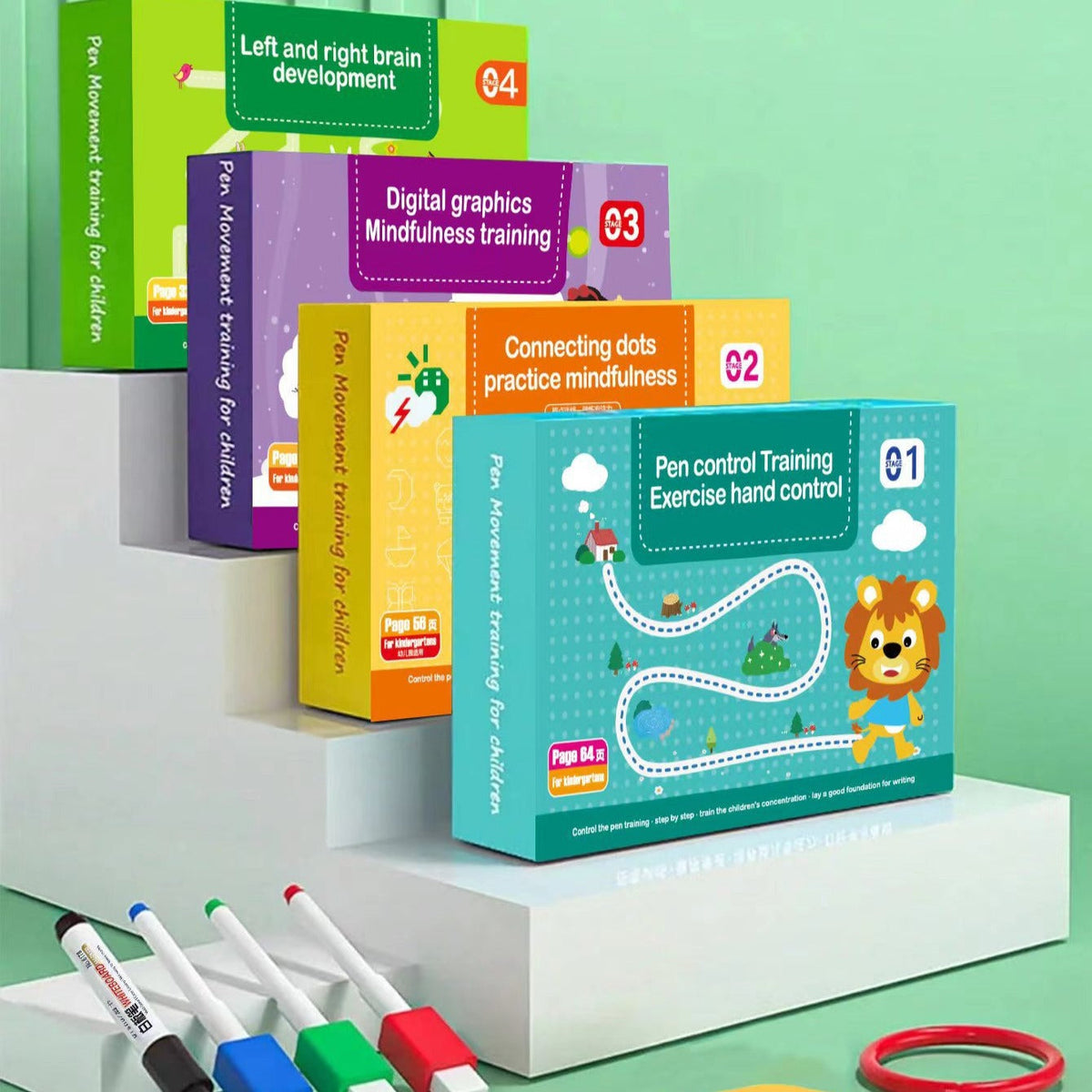 Reusable Tracing Workbook for Toddler Pen Control Practice