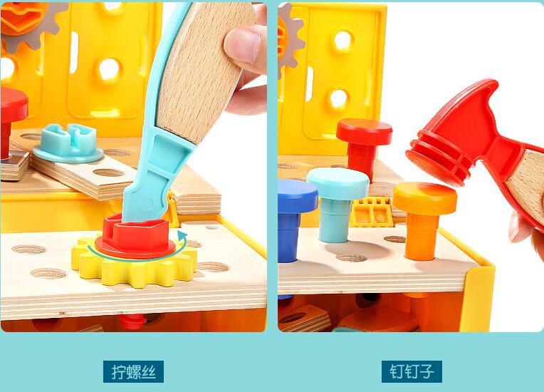 Wooden Construction Toy Truck for Hands-On Learning